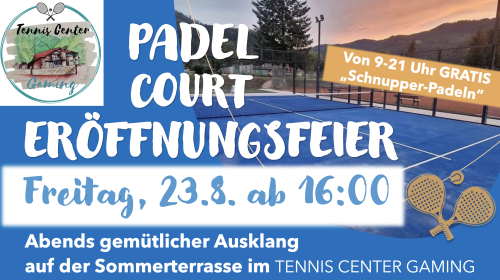 ERÖFFNUNGSFEIER Padel Court